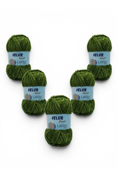 LaVita Yarn LaVita Velur Small Kadife El Örgü İpi %100 Polyester 250gr 5 ADET...