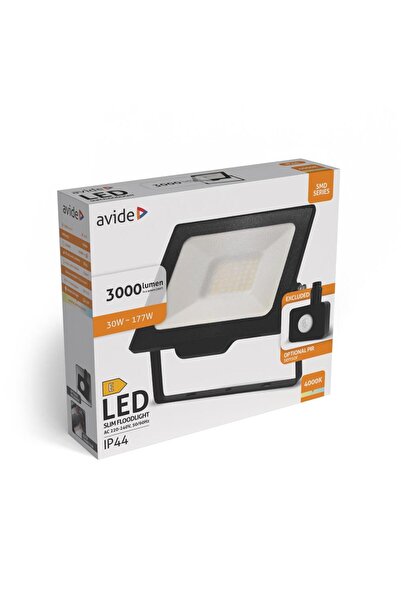 Avide Προβολέας LED SMD 30W Λευκό 4000K με Προαιρετικό PIR