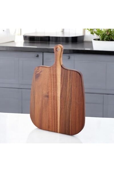 Yıldızan Albemo Acacia Cutting Board Antibacterial Washable Chopping Board Re...