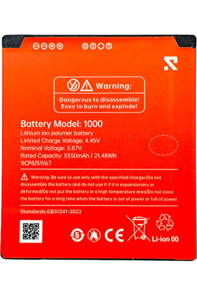 Rugone Συμβατή Ανταλλακτική Μπαταρία 5550mAh για Xever 7 Pro