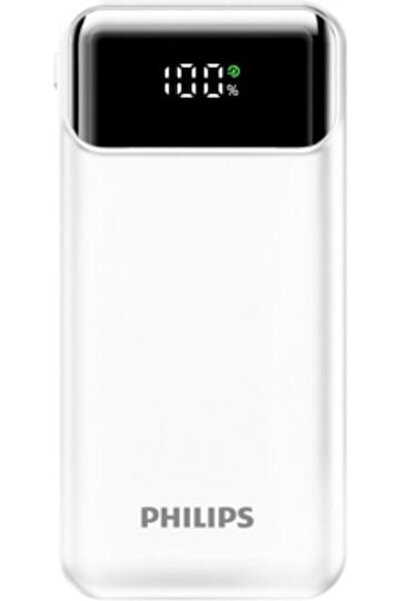 Philips DLP1922 Power Bank 10000mAh με θύρα USB-A και θύρα USB-C Λευκό