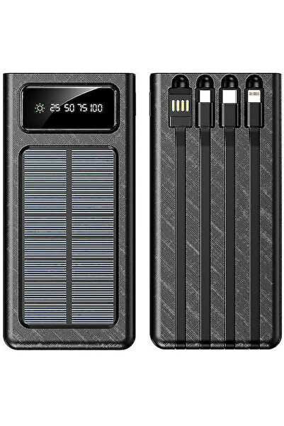 klgo KP-96 Ηλιακό Power Bank 20000mAh με 2 Θύρες USB-A Μαύρο