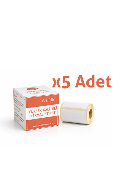 ZUIDID 5 bucăți - 40 x 30 mm Etichetă termică laminată albă 230 bucăți albă -...