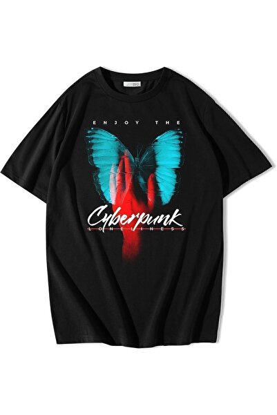 ZOKAWEAR Unisex Oversize Απολαύστε το μπλουζάκι Cyberpunk