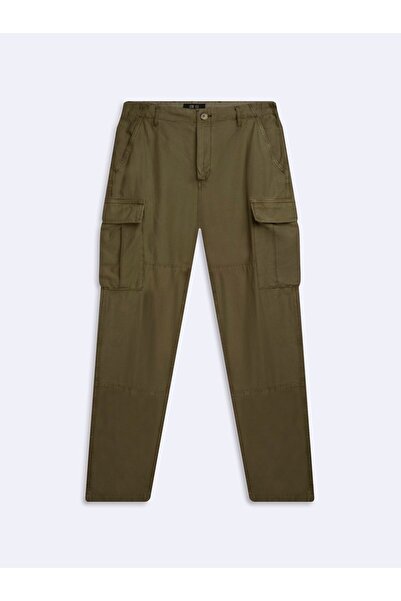 Ltb Gabardin kargo zelene pantalone
