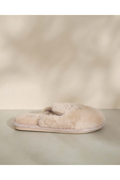 REDTAG Women Taupe Textured Closed Toe Slippers
