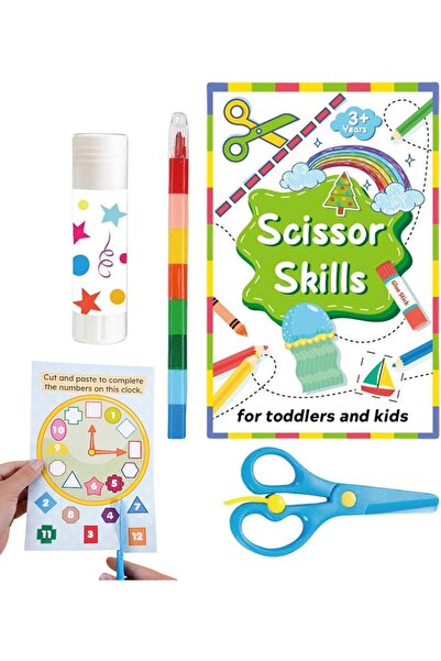 Arabest Kids Creative Cutting Book,Fine Motor Skill Activity Guide,15 x 23 cm...