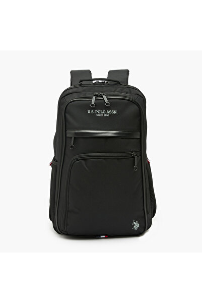U.S. Polo Assn. يو إس بولو أس إن. حقيبة ظهر مطبوعة بشعار للأولاد من 8 إلى 13 ...