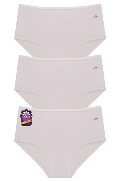 papatya lingerie High Waist Modal/Cotton Blend Basic Panties with Logo 3-Pack...