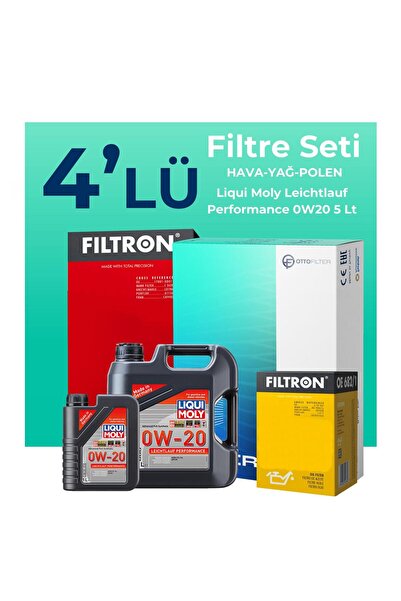 Filtron Jeep Compass 1.5 Hybrid Filtre Bakım Seti Liqui Moly Motor Yağlı (2020-2024) 4 Lü