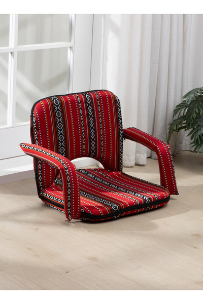 Lawazim Floor Chair with Armrests, Adjustable Backrest, Foldable Saudi Style ...