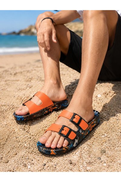 GEZER Unisex Non-Slip Sole Slippers Sea Beach Pool Bathroom Work Slippers Daily Slippers
