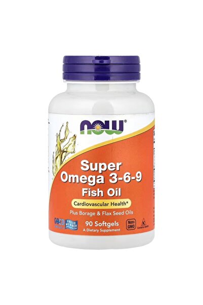 Now Foods Super Omega 3-6-9 – 1000 Mg, 90 Softgels