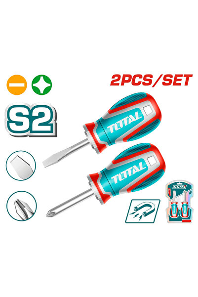 TOTAL Hand Rupor Type I Screwdriver Set 2Pcs/Set Normal/ Pincers