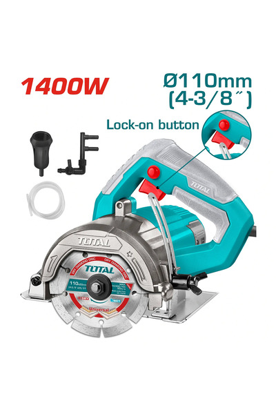 TOTAL 1400W 4.5" Marble Cutter Ts3141106 Total