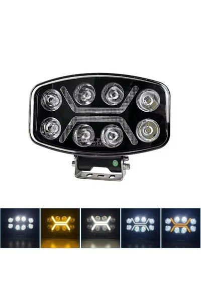 Flexzon Προβολέας LED 10-30 Βολτ Υψηλής Ισχύος 90W Λευκό / Λευκό-Λευκό / Λευκ...