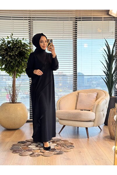 Taşpınar 26221 فستان مضلع أسود