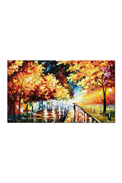 artnova Tablou indragostiti GIGANT pictat manual dormitor, living, Este seara...