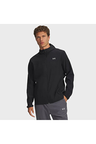 Under Armour تي شيرت Velociti Pro Storm للرجال ذو ياقة بولو باللون الأسود