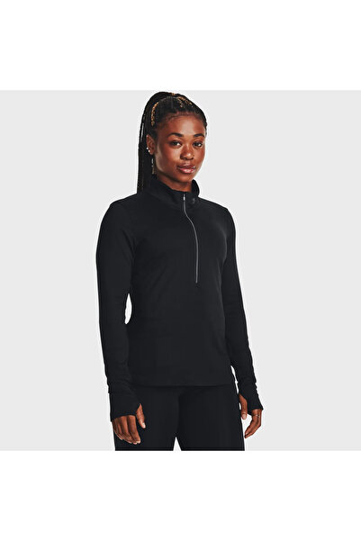 Under Armour Γυναικείο μπλουζάκι Launch Pro με μισό φερμουάρ και μαύρο γιακά ...