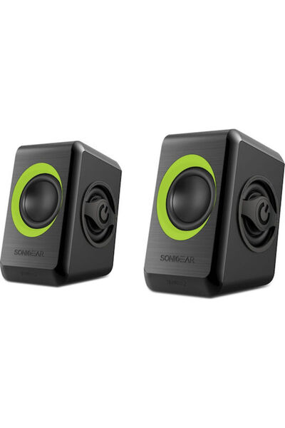 Sonic Gear Quatro 2 2.0 Ηχεία 6W Πράσινο