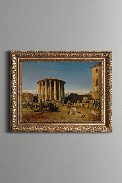 epiqart Daily Life in the Ancient City - Vintage Patterned Painting - Thick M...