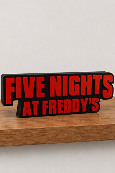 Hunga Five Nights at Freddy's Logo - Raf Dekoru - Masa Üstü Dekor