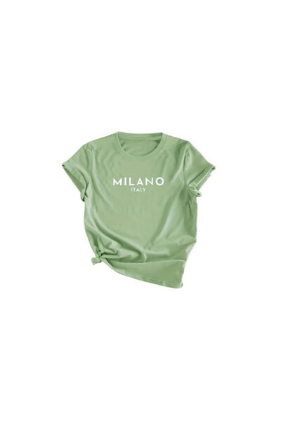 OEM Tricou baieti, verde menta, cu maneca scurta, 6 ani