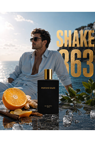 PERFUME SHAKE Men's Citrus Spicy Eau de Parfum 50ml, Orange Ginger Cinnamon C...