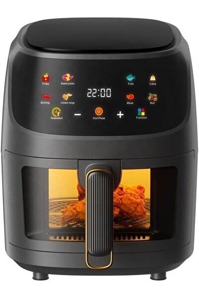 Genrics AASHZ 2400W Air Fryer 8L Large Capacity with LED Touch Panel, Non-Sti...