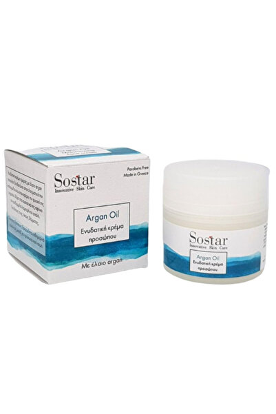 SOSTAR | Ενυδατική Κρέμα Προσώπου Με Έλαιο Argan | 50 ml
