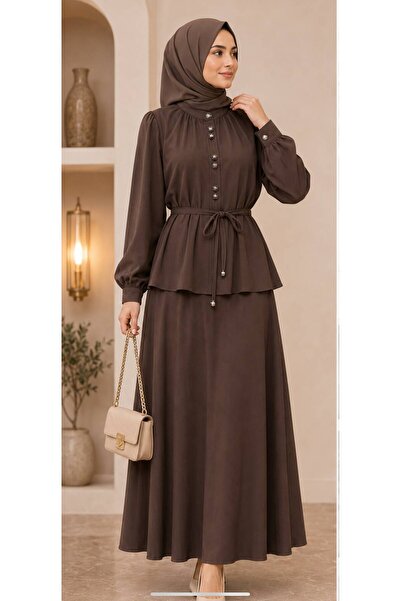 PAYİNİ Payi̇ni̇-577-119 Women's Collar Ruffle Detail Tight Suit