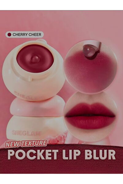 SHEGLAM Bounce Putty Pocket Lip Pot-Cherry Cheer Dudak Nemlendirici Ruj