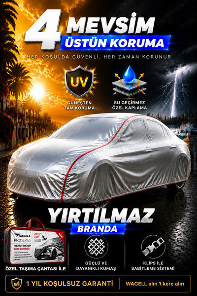 wagell Ford Focus Hatchback - PRO SERİ KLİPSLİ 4 MEVSİM Araba brandası - oto ...