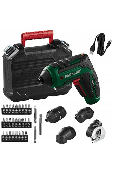 PARKSIDE Șurubelniță electrică multifuncțională cu baterie și accesorii inclu...