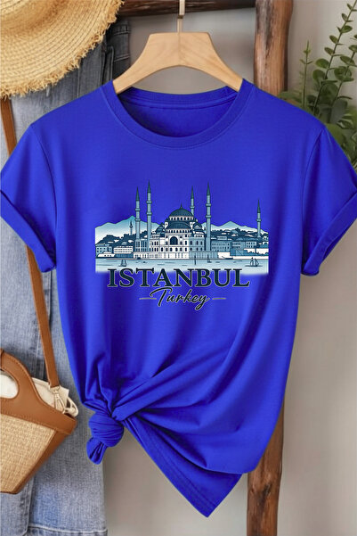l'eivor Γυναικείο βαμβακερό μπλουζάκι Istanbul Printed χωρίς φίλτρο