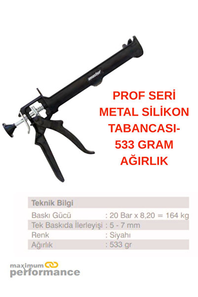 KL HOME TÜM METAL SİLİKON TABANCASI -533GR AĞIRLIK