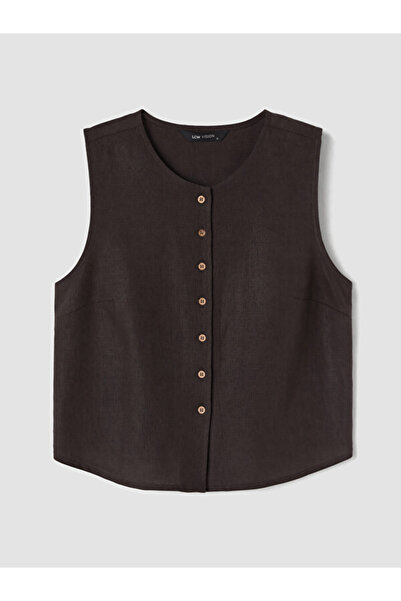 LC Waikiki Timeless Clothing & Timeless Choices Linen Blend Women's Classic Vest