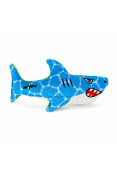 Miyav Cooling Shark Cat Toy – Summer Plush Toy with Soaking, Squeezing, and F...
