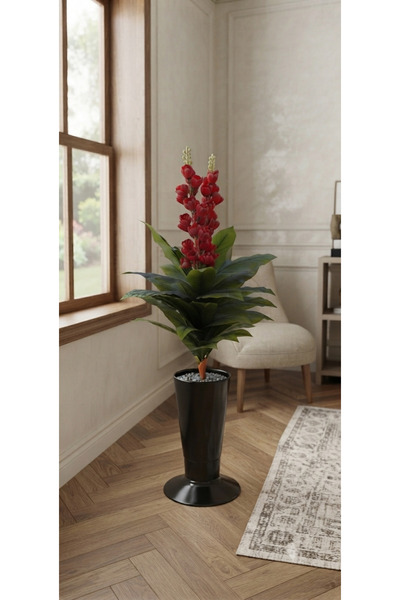 moysahsap party&ahşap Red Flowering Artificial Decorative Hyacinth Tree in Po...