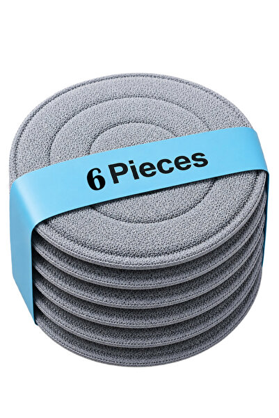 Cady One Circular Mop Replacement Parts Reusable Microfiber Round Mop Cloth f...
