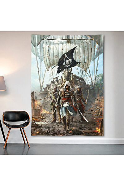 Geek Cultcha Assassin's Creed Black Flag Duvar Örtüsü Duvar Halısı Birinci Ka...