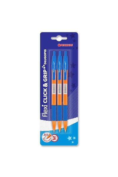 Penmate Set 3 pixuri, Penmate, 0.5mm, Albastru