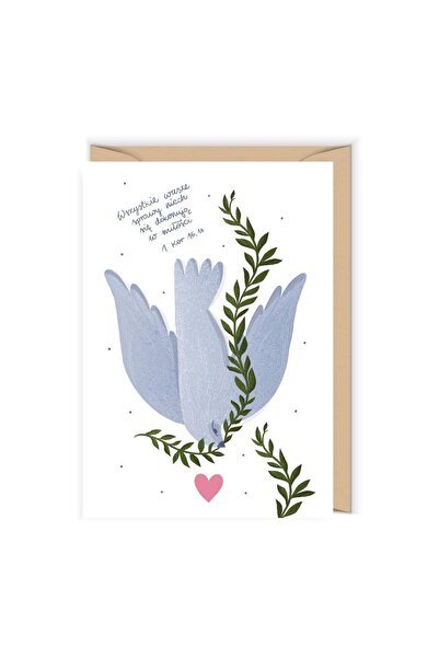 Cudowianki Felicitare de nunta / card de nunta deschisa cu plic , ilustratie ...