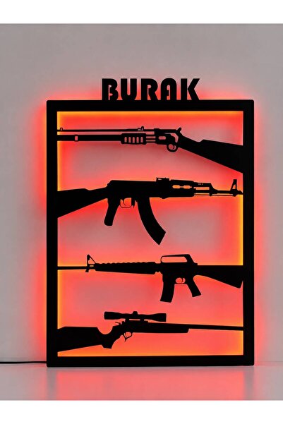 Kişiye Özel Ledli Pubg Temalı Duvar Panosu 50*35 cm