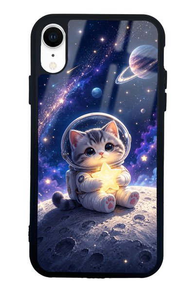 Spoyi iPhone Xr Starlight Space Kitty Design Glossy Phone Case