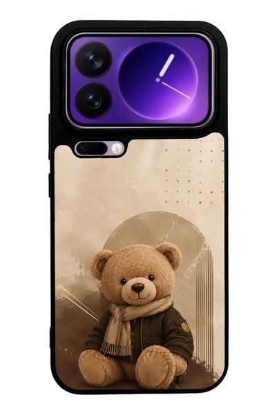 Spoyi Xiaomi 17 Pro Cozy Teddy Design Glossy Phone Case