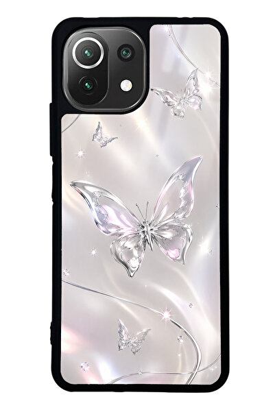 Spoyi Xiaomi Mi 11 Lite Crystal Whisper Butterfly Tasarımlı Glossy Telefon Kı...