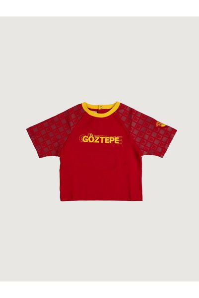 GOZGOZ Göztepe Kol Damalı Kırmızı Tişört Jr.