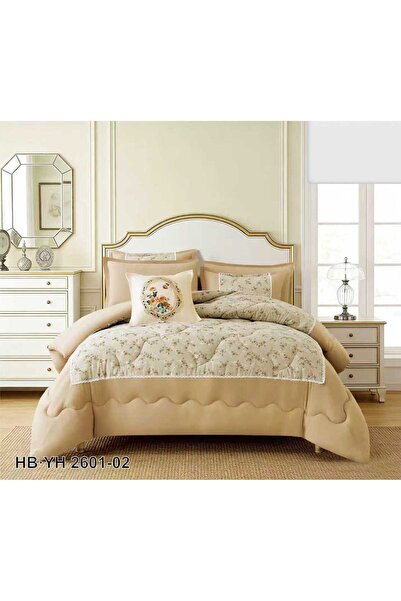 BIET ALMAFROSHAT 8-Piece Quilted Bedspread Set with a Quilted Bed Runner